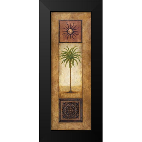 Palm In The Sunlight Black Modern Wood Framed Art Print by Marcon, Michael
