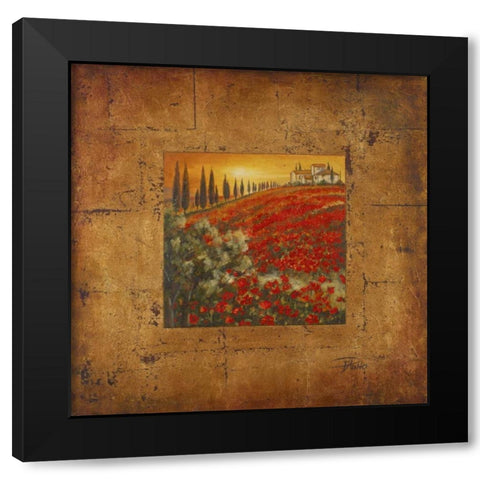 Bella Toscana II Black Modern Wood Framed Art Print by Pinto, Patricia