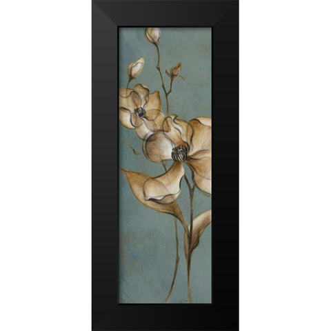 Translucent Magnolias Black Modern Wood Framed Art Print by Loreth, Lanie
