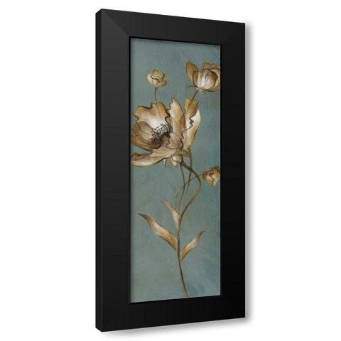 Translucent Poppies Black Modern Wood Framed Art Print with Double Matting by Loreth, Lanie