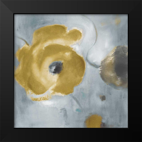 Gray Poppies in Bloom II Black Modern Wood Framed Art Print by Loreth, Lanie