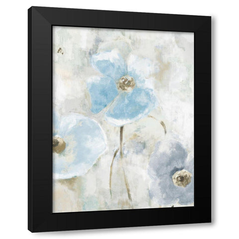 Blue Spring Begins Black Modern Wood Framed Art Print with Double Matting by Loreth, Lanie
