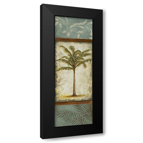 Blue Saba Black Modern Wood Framed Art Print with Double Matting by Marcon, Michael
