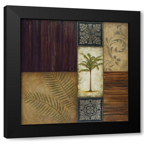 Saba Black Modern Wood Framed Art Print with Double Matting by Marcon, Michael
