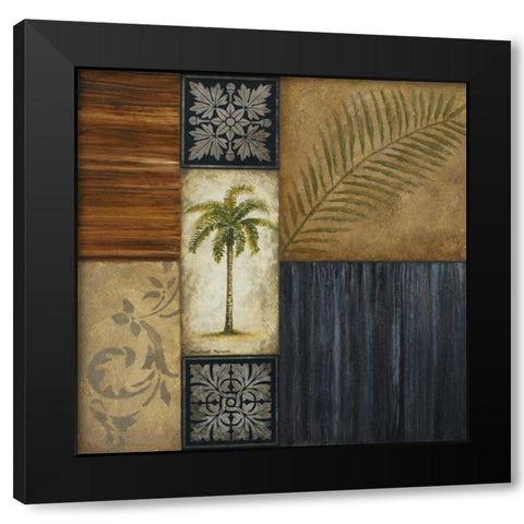 Anguilla Black Modern Wood Framed Art Print with Double Matting by Marcon, Michael