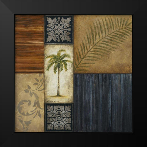 Anguilla Black Modern Wood Framed Art Print by Marcon, Michael