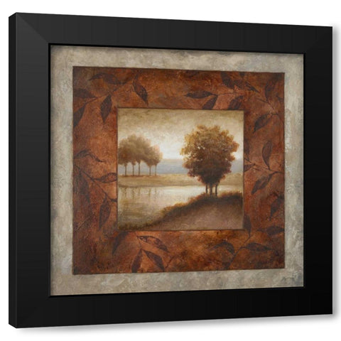 The Edge of April Black Modern Wood Framed Art Print by Marcon, Michael