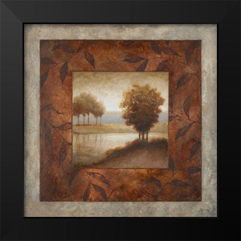The Edge of April Black Modern Wood Framed Art Print by Marcon, Michael