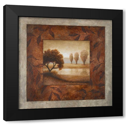 The End of April Black Modern Wood Framed Art Print with Double Matting by Marcon, Michael