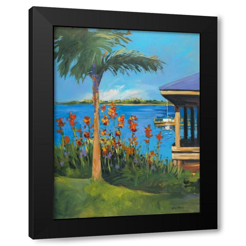 The Lake Black Modern Wood Framed Art Print with Double Matting by Slivka, Jane