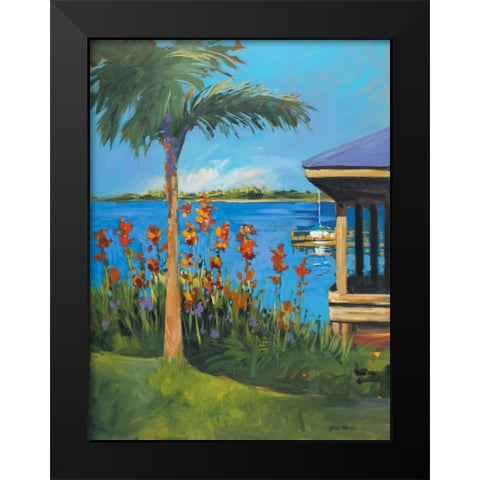 The Lake Black Modern Wood Framed Art Print by Slivka, Jane