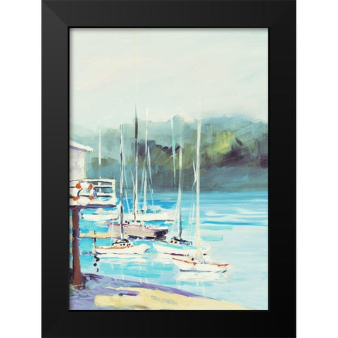 Bait Shack Black Modern Wood Framed Art Print by Slivka, Jane