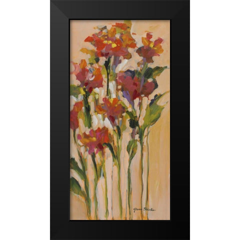 Wild Flowers I Black Modern Wood Framed Art Print by Slivka, Jane