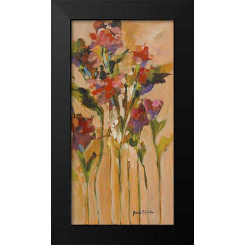 Wild Flowers II Black Modern Wood Framed Art Print by Slivka, Jane