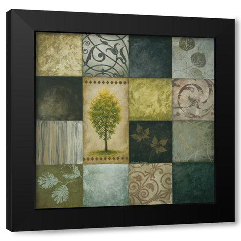 Cool September Colors I Black Modern Wood Framed Art Print by Marcon, Michael