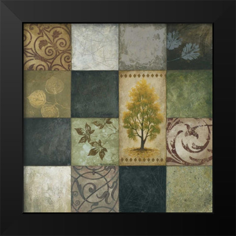 Cool September Colors II Black Modern Wood Framed Art Print by Marcon, Michael