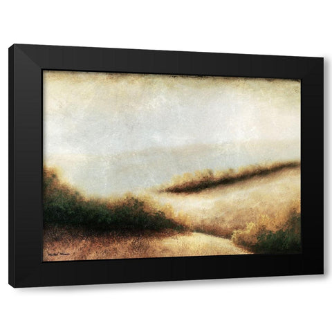 Iowa Endless Black Modern Wood Framed Art Print by Marcon, Michael