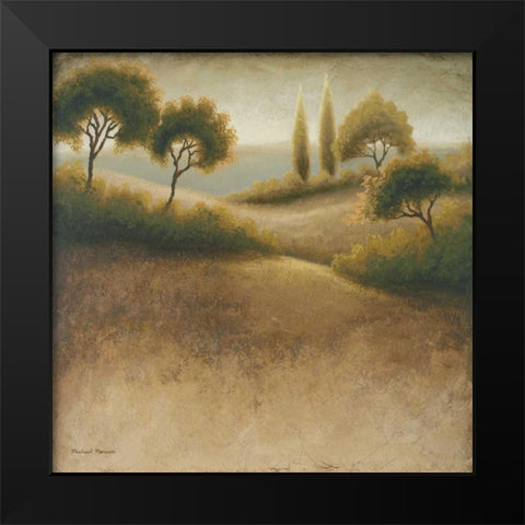 Iowa Endless Black Modern Wood Framed Art Print by Marcon, Michael