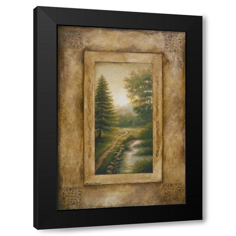 Marshfield Memory Black Modern Wood Framed Art Print with Double Matting by Marcon, Michael