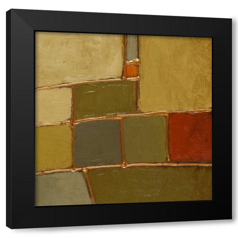 Terra Verde II Black Modern Wood Framed Art Print with Double Matting by Loreth, Lanie