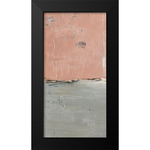 The Blushing Edge Panel I Black Modern Wood Framed Art Print by Loreth, Lanie
