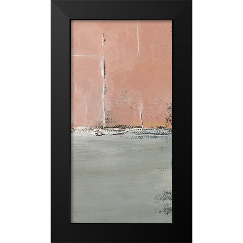 The Blushing Edge Panel II Black Modern Wood Framed Art Print by Loreth, Lanie