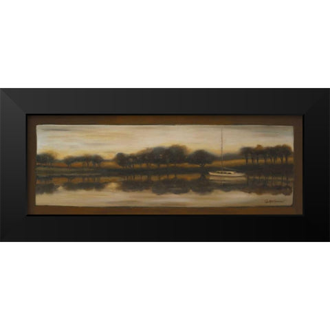 Sepia Landscape I Black Modern Wood Framed Art Print by Arenas, Nelly