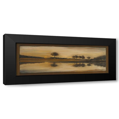 Sepia Landscape II Black Modern Wood Framed Art Print by Arenas, Nelly