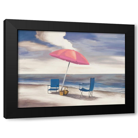 Noon By The Shore I Black Modern Wood Framed Art Print by Rhyan, Vivien