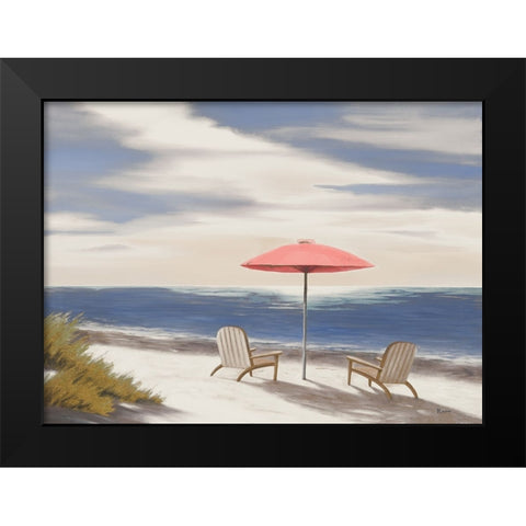 Noon By The Shore II Black Modern Wood Framed Art Print by Rhyan, Vivien