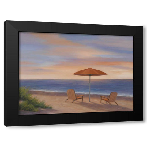 Summer On The Sand Black Modern Wood Framed Art Print by Rhyan, Vivien
