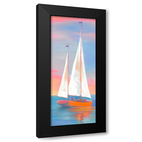Sunset Sails Black Modern Wood Framed Art Print by Rhyan, Vivien