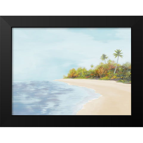 New Tropical Beach I Black Modern Wood Framed Art Print by Rhyan, Vivien