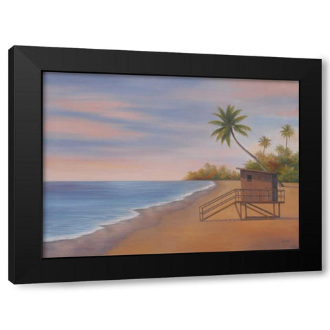 Tropical Beach II Black Modern Wood Framed Art Print by Rhyan, Vivien