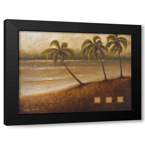 Tropical Escape II Black Modern Wood Framed Art Print with Double Matting by Marcon, Michael