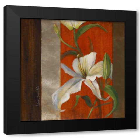 Lily in Bloom II Black Modern Wood Framed Art Print with Double Matting by Loreth, Lanie