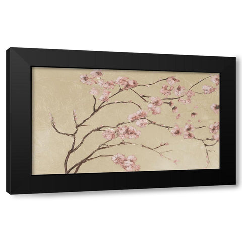 Pink Glamorous II Black Modern Wood Framed Art Print with Double Matting by Pinto, Patricia