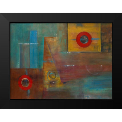 Satori I Black Modern Wood Framed Art Print by Vargas, Iris
