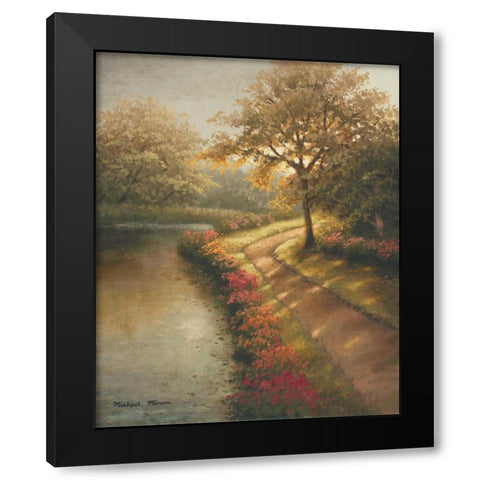 Morning Light I Black Modern Wood Framed Art Print with Double Matting by Marcon, Michael