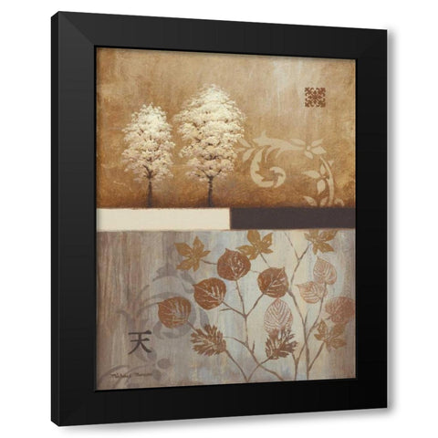 From West to East Black Modern Wood Framed Art Print with Double Matting by Marcon, Michael