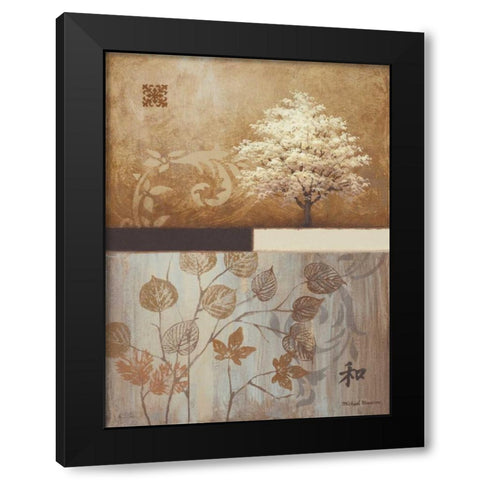 From East to West Black Modern Wood Framed Art Print by Marcon, Michael
