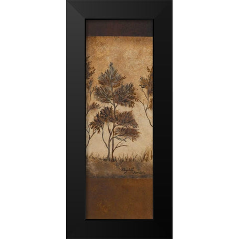 Autumn Impressions I Black Modern Wood Framed Art Print by Londono, Elizabeth