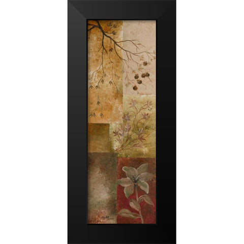 Overlapping Squares I Black Modern Wood Framed Art Print by Londono, Elizabeth