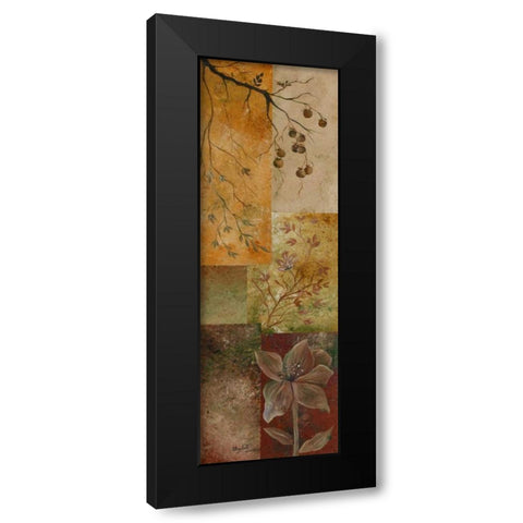 Overlapping Squares II Black Modern Wood Framed Art Print by Londono, Elizabeth