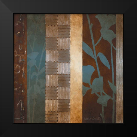 Urban Garden VI in Teal Black Modern Wood Framed Art Print by Loreth, Lanie