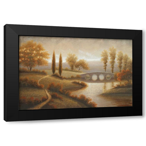 Wishing for July Black Modern Wood Framed Art Print with Double Matting by Marcon, Michael