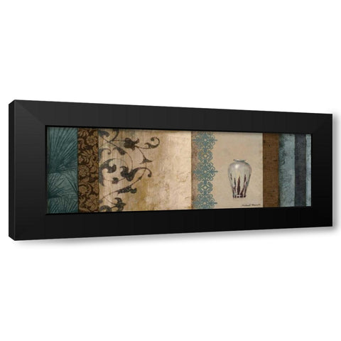 Fantasy Floral I Black Modern Wood Framed Art Print by Marcon, Michael