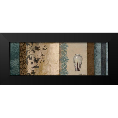Fantasy Floral I Black Modern Wood Framed Art Print by Marcon, Michael