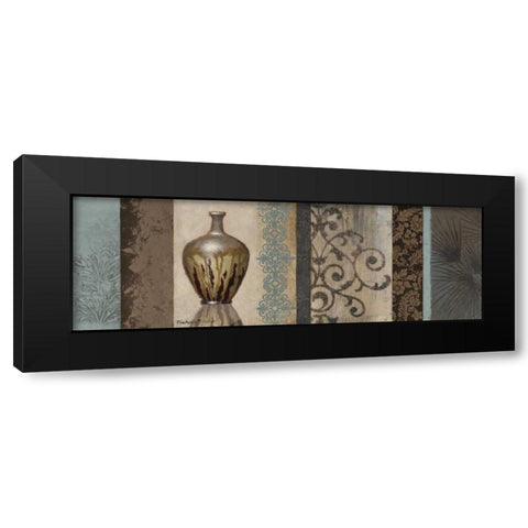 Fantasy Floral II Black Modern Wood Framed Art Print with Double Matting by Marcon, Michael