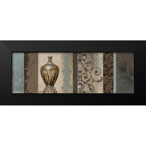 Fantasy Floral II Black Modern Wood Framed Art Print by Marcon, Michael